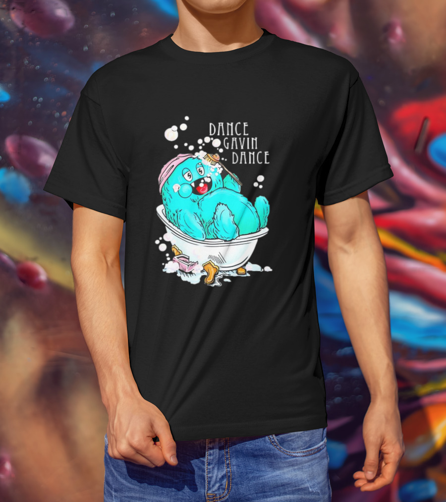 Dance Gavin Dance Band Happy Gobby In Bathtub T-Shirt