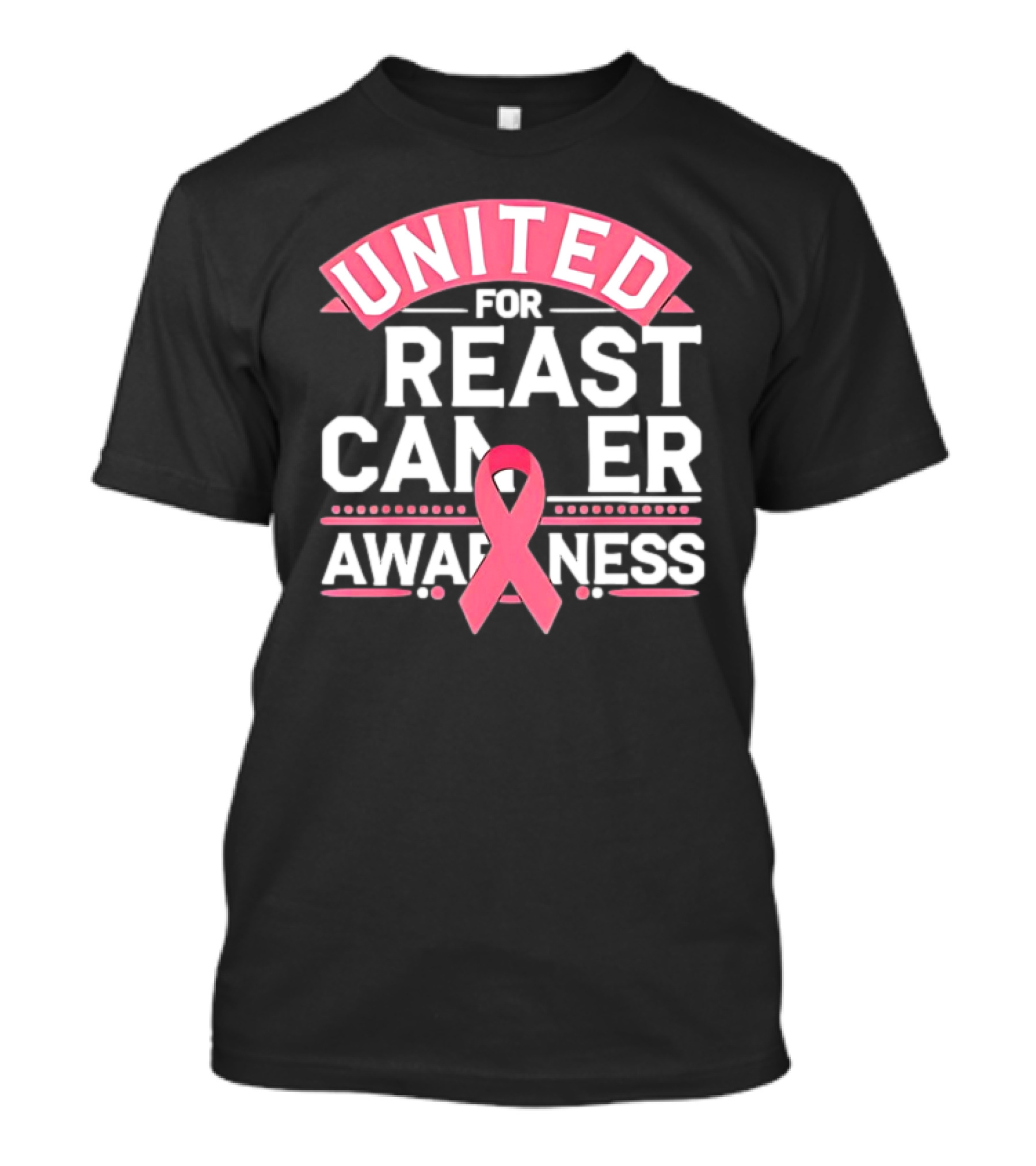 United For Breast Cancer Awareness Pink T-Shirt