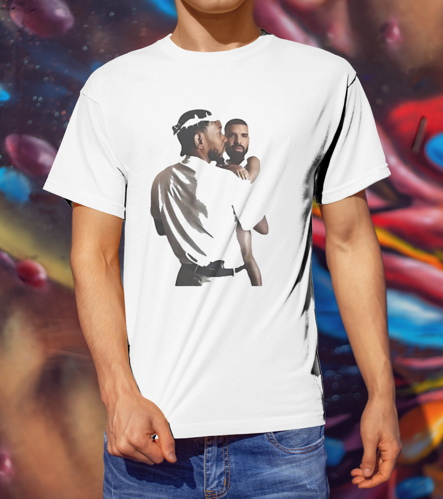 Kendrick Lamar Carrying Drake Rapper Stars Funny Image T-Shirt