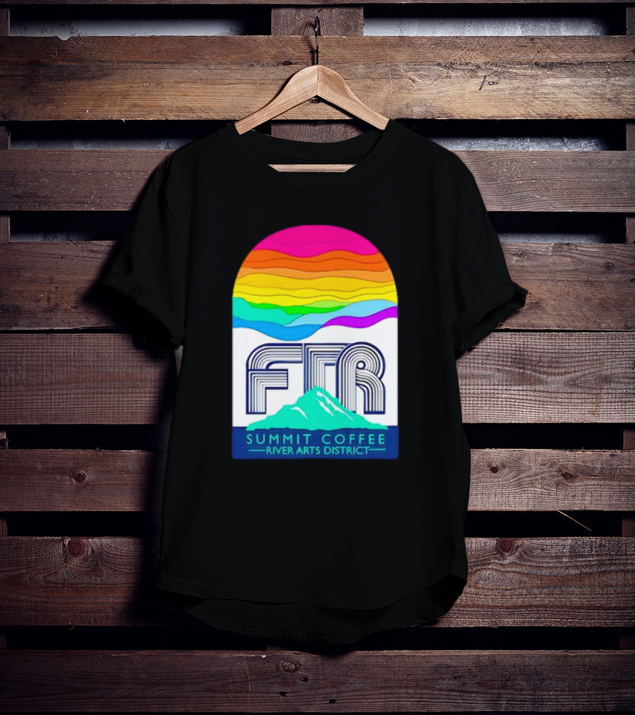 Summit Coffee River Arts District FTR Rainbow Arch Mountain Available Until October 31st, T-Shirt