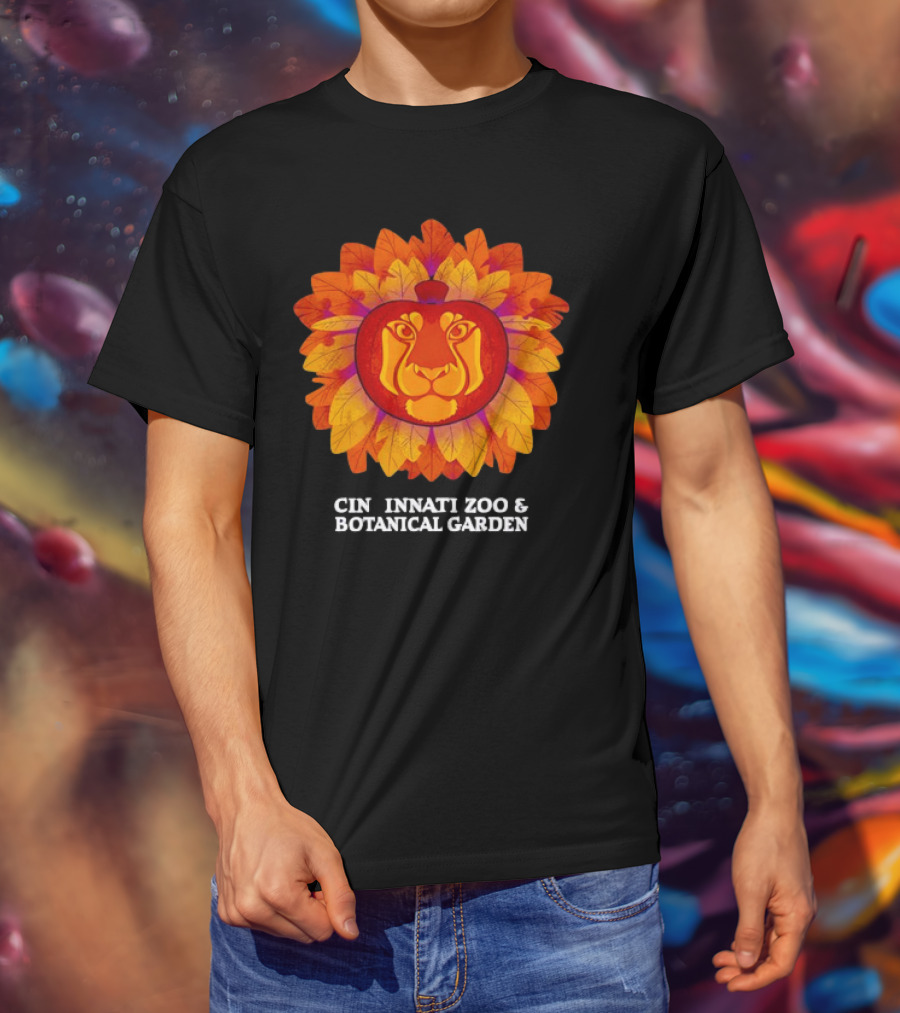 Lion Pumpkin Glow Cincinnati Zoo And Botanical Garden T-Shirt