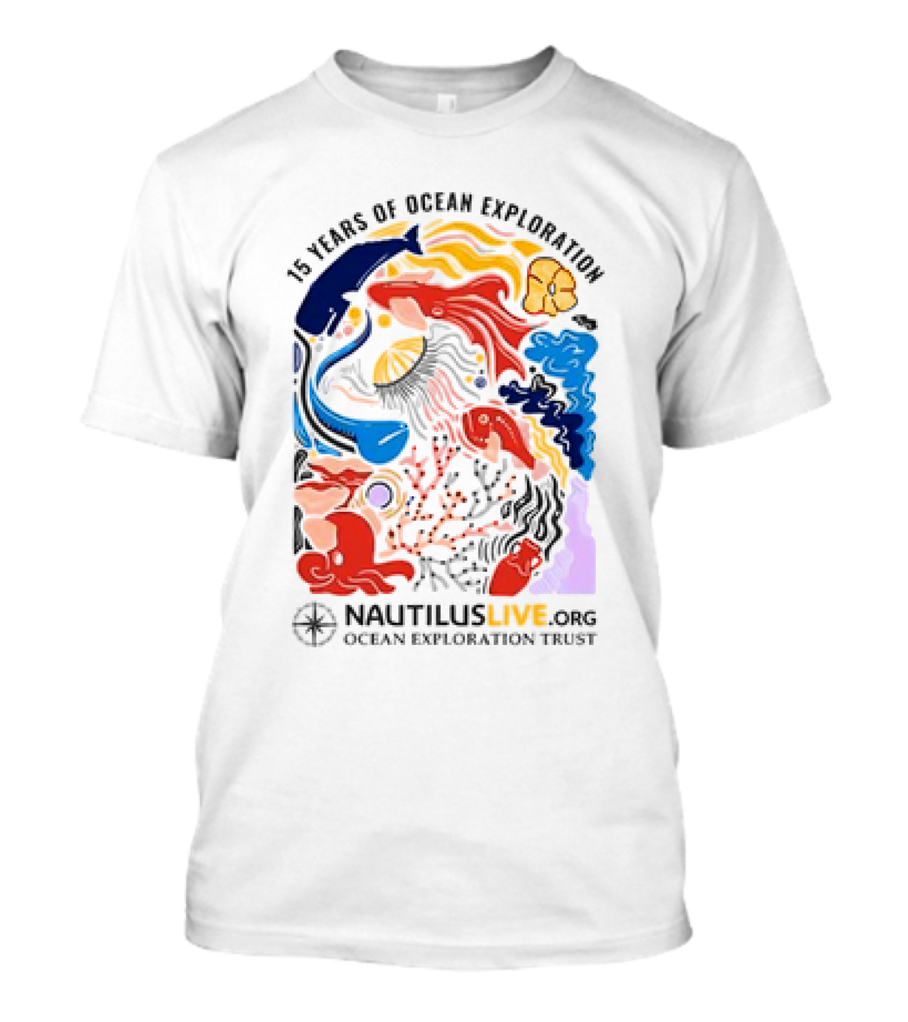15 Years Of Ocean Exploration Nautilus Live Ocean Exploration Trust T-Shirt