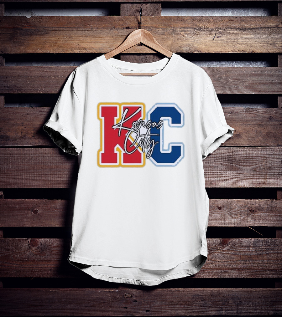 Kansas City Chiefs Royals Red Blue KC Kansas City T-Shirt