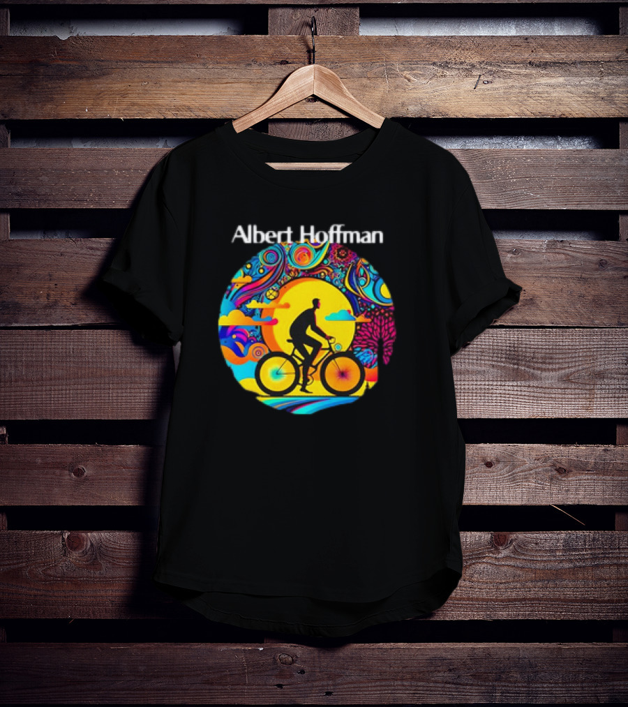 Albert Hoffman Bicycle Day Psychedelic Art Retro T-Shirt