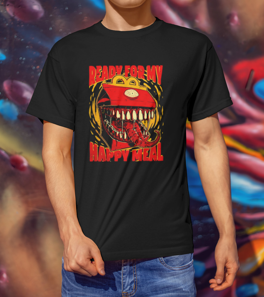 Ready For My Happy Meal Mimic Dungeons And Dragons T-Shirt