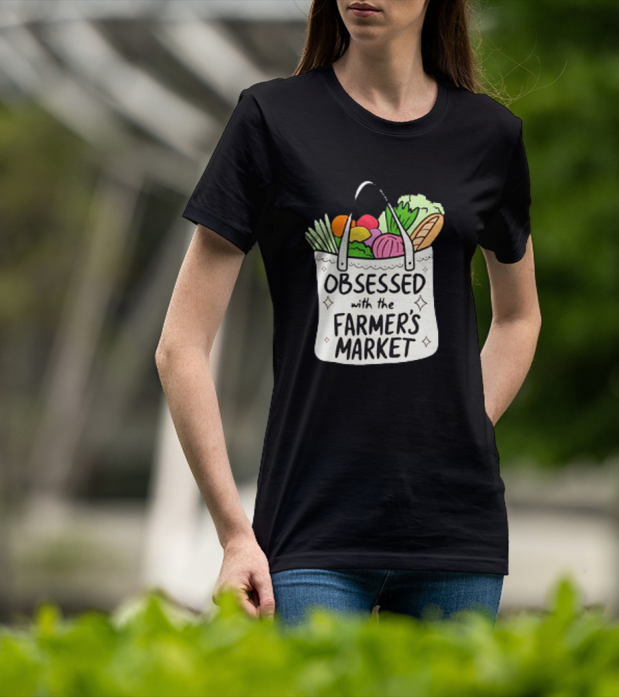 Obsessed With The Farmer’s Market Vegetables Tote Bag T-Shirt
