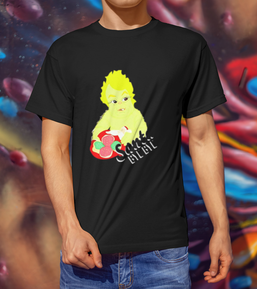 Retro Baby Grinch Santa Bye Bye T-Shirt