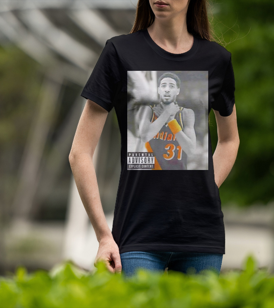 Tyrese Haliburton X Reggie Miller Indiana Pacers Knicks Killers Parental Advisory 31 T-Shirt