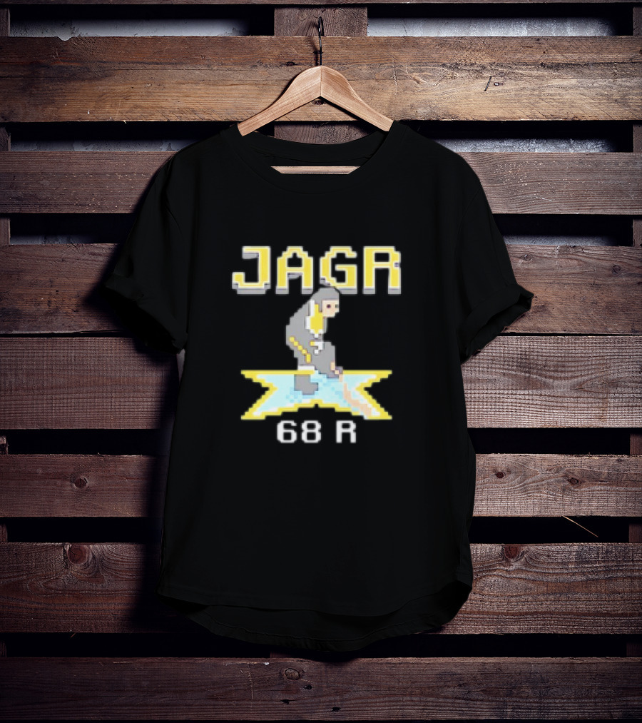 Jagr 68 R NHL Game Cartoon Player T-Shirt