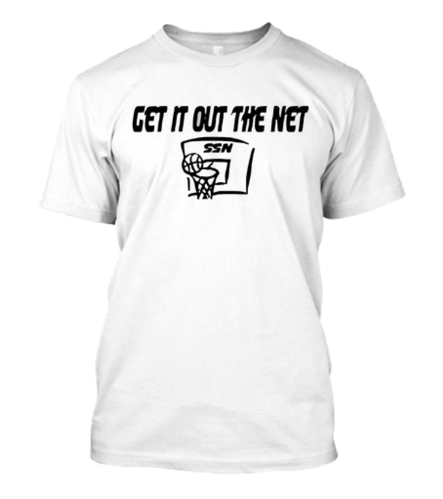 Get It Out The Net Basketball SSN Backboard Netting T-Shirt