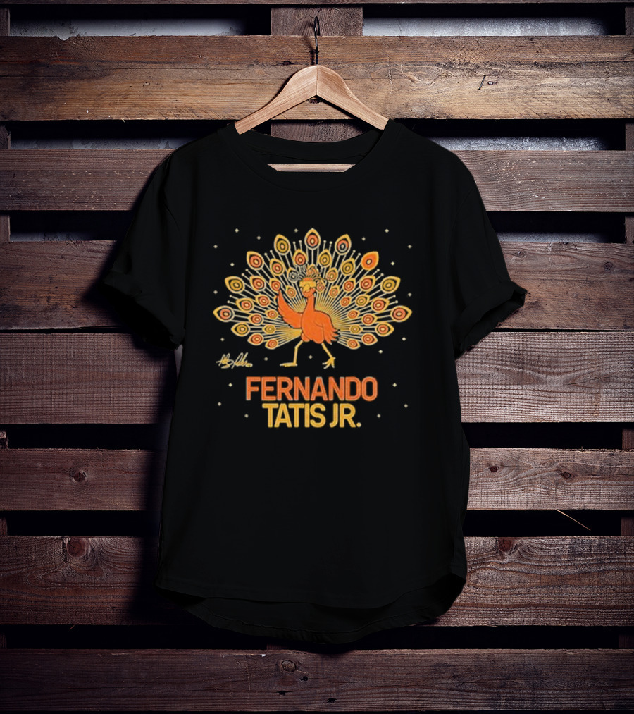 Fernando Tatis Jr Colorful Dancing Peacock T-Shirt