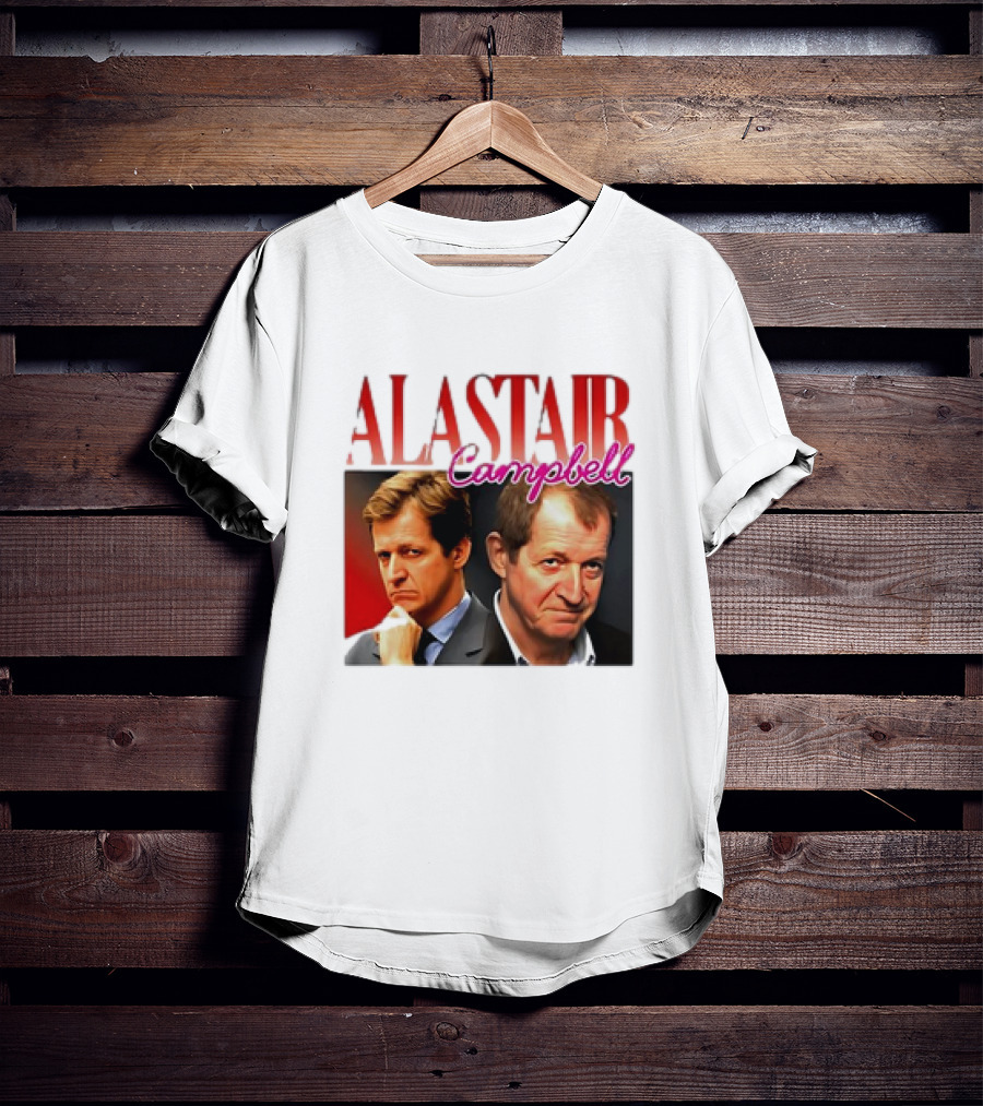 Alastair Campbell Retro Suit Portrait Duo T-Shirt
