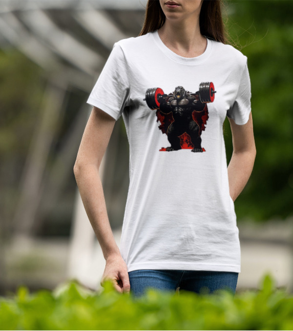 Gorilla Workout Beast Lifting Power Weights Gym T-Shirt
