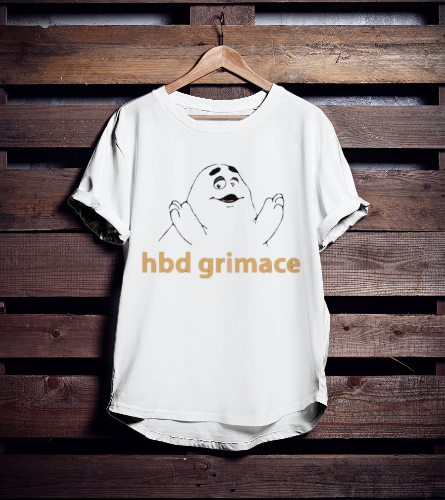Hbd Grimace Birthday Celebration McDonald's Character T-Shirt