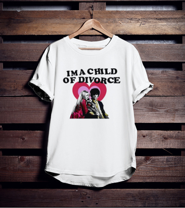 Nick Jonas Miley Cyrus I'm A Child Of Divorce Love Hearts T-Shirt