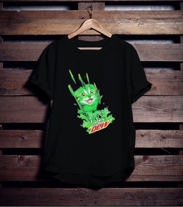 Cat Mtn Dew Mountain Mew Clawing T-Shirt