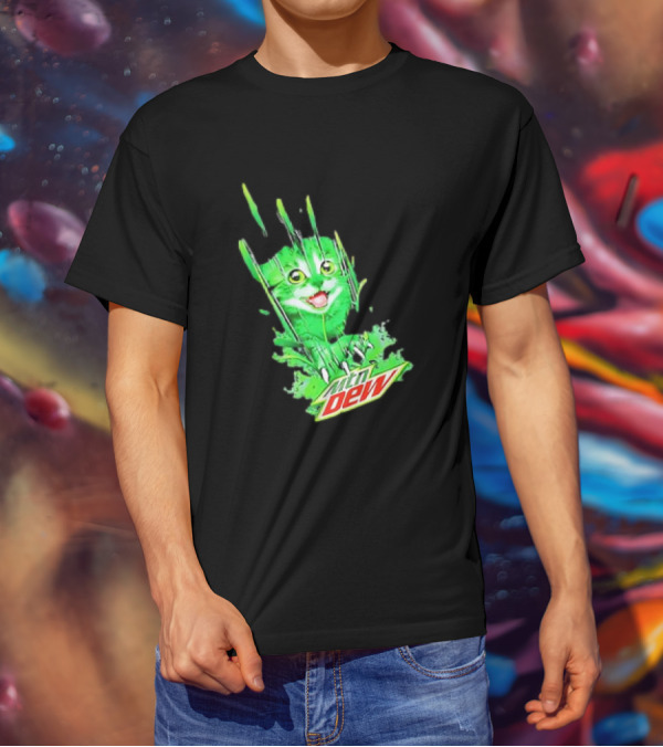 Cat Mtn Dew Mountain Mew Clawing T-Shirt