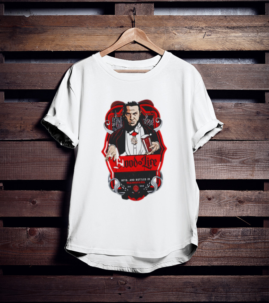 Dracula Blood Is Life Barley Wine Beer Brewed In Transylvania With Children Of The Night’s Taste T-Shirt