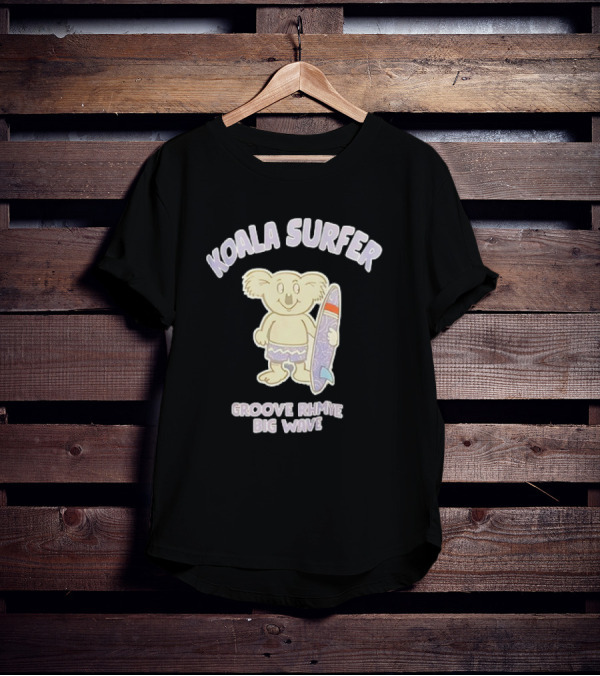 Koala Surfer Grooverhyme Big Wave T-Shirt
