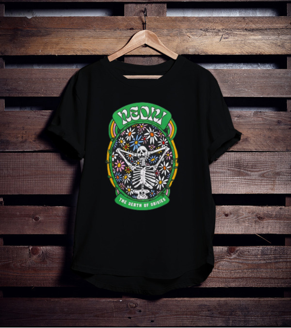 Neoni Skeleton Surrounded By The Death Of Daisies T-Shirt