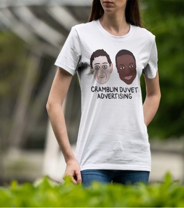Cramblin Duvet Advertising Faces T-Shirt