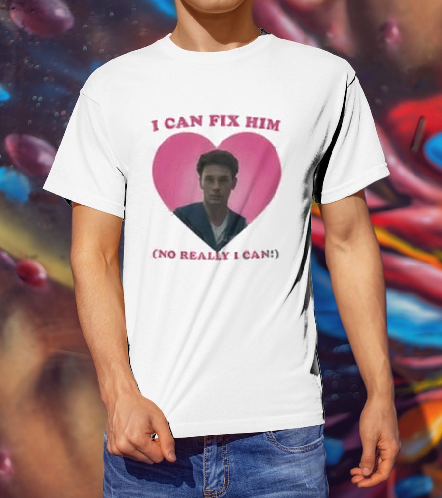 Erik Menendez Pink Heart I Can Fix Him No Really I Can T-Shirt
