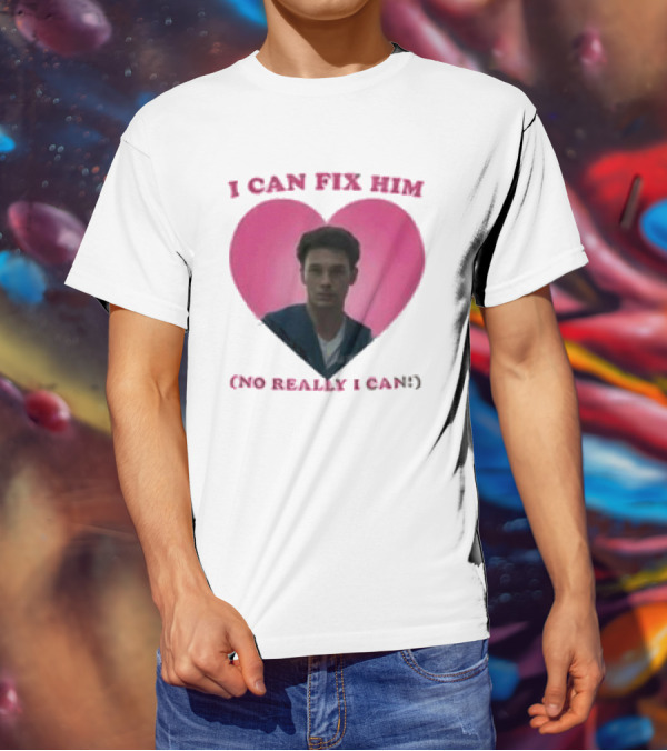 Erik Menendez Pink Heart I Can Fix Him No Really I Can T-Shirt
