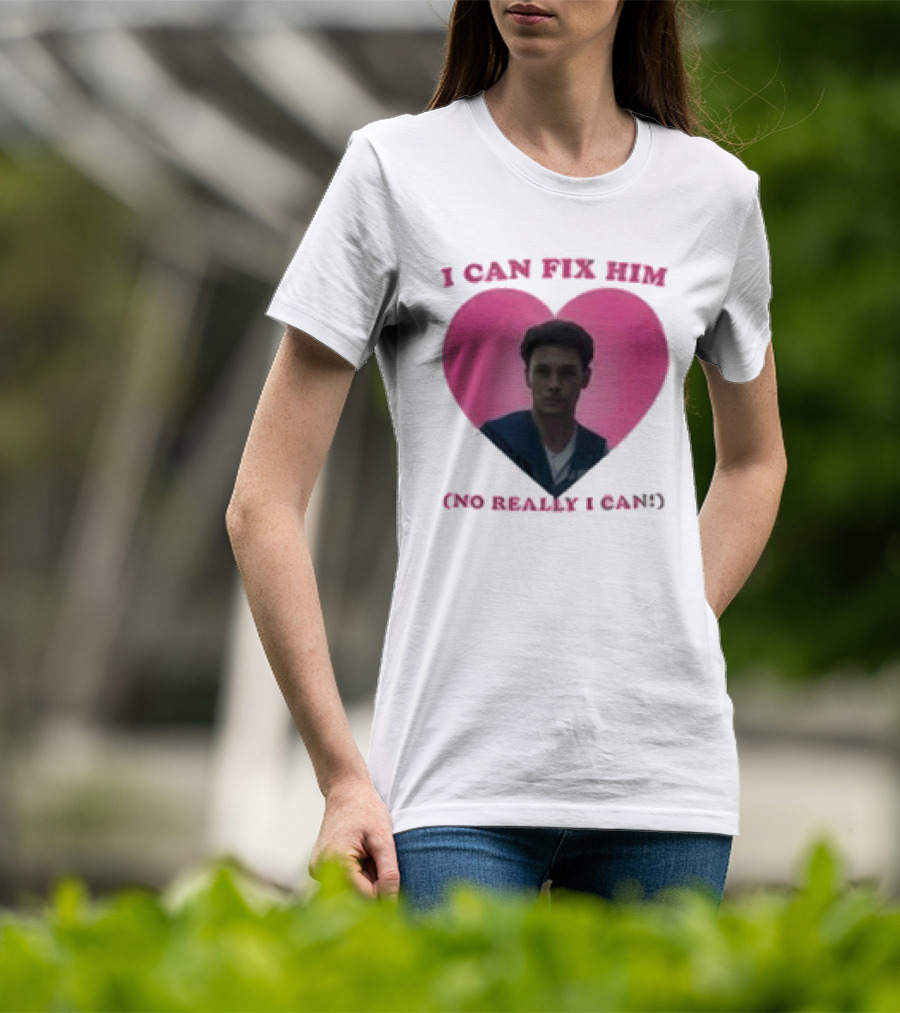 Erik Menendez Pink Heart I Can Fix Him No Really I Can T-Shirt