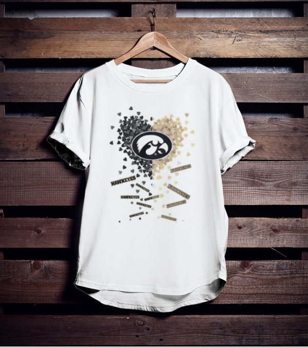 Iowa Hawkeyes Heart And Spirit With Black And Gold Passion T-Shirt
