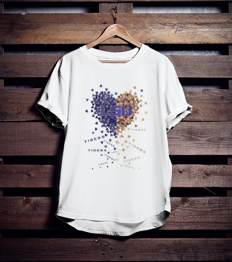 LSU Tigers Heart Of Passion In Purple And Gold T-Shirt