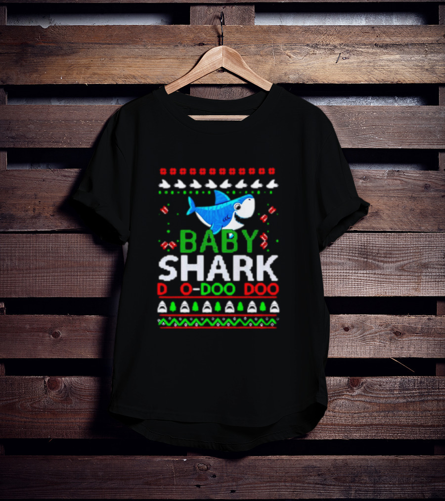 Baby Shark Doo Doo Doo Christmas Ugly T-Shirt
