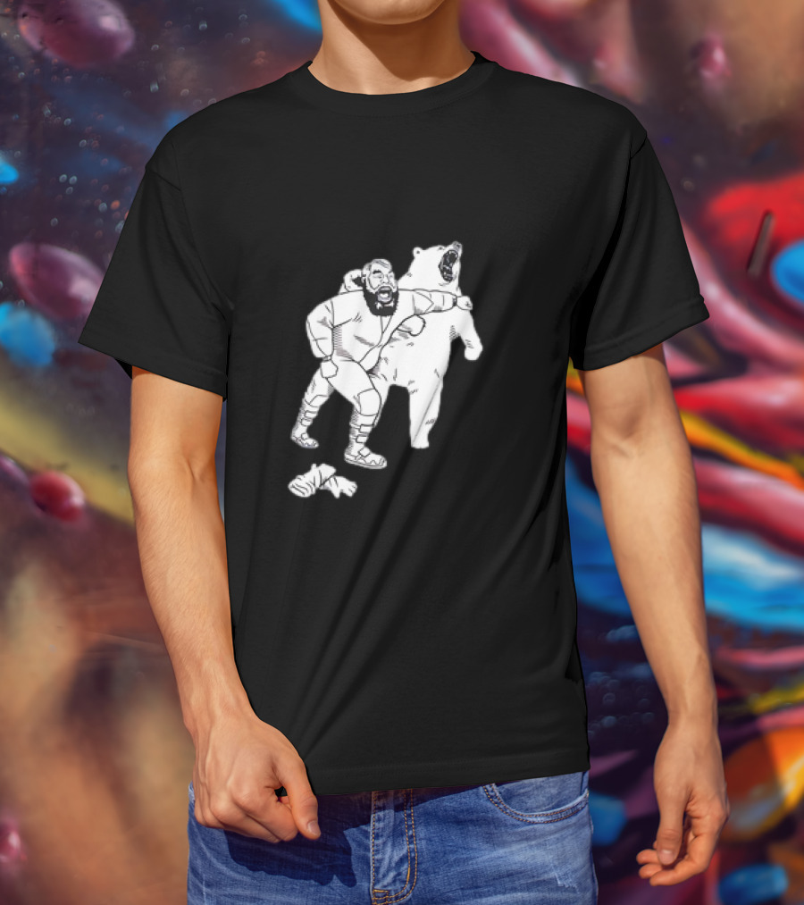 Brian The Bear Wrestling Match Showdown T-Shirt