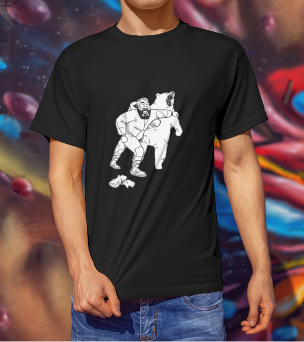 Brian The Bear Wrestling Match Showdown T-Shirt