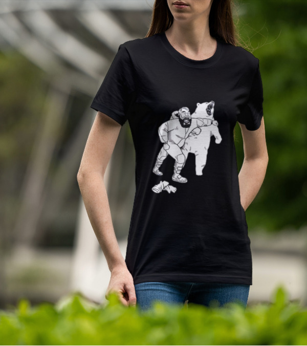 Brian The Bear Wrestling Match Showdown T-Shirt