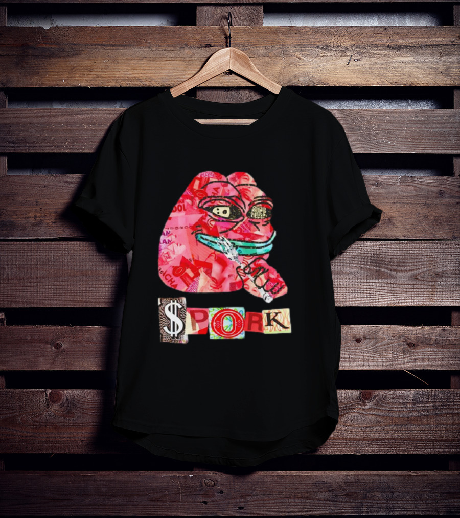 Colombo Spork Pepe Meme Collage Smoking T-Shirt