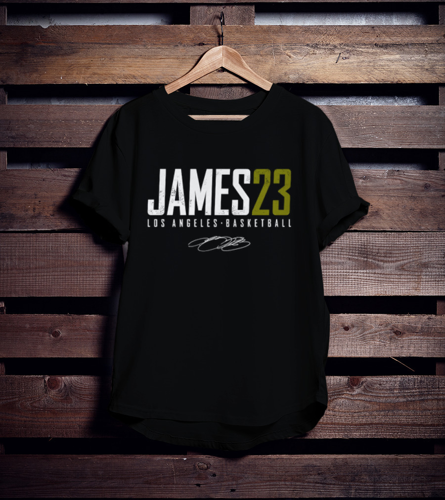 LeBron James Los Angeles Basketball James23 Signature T-Shirt