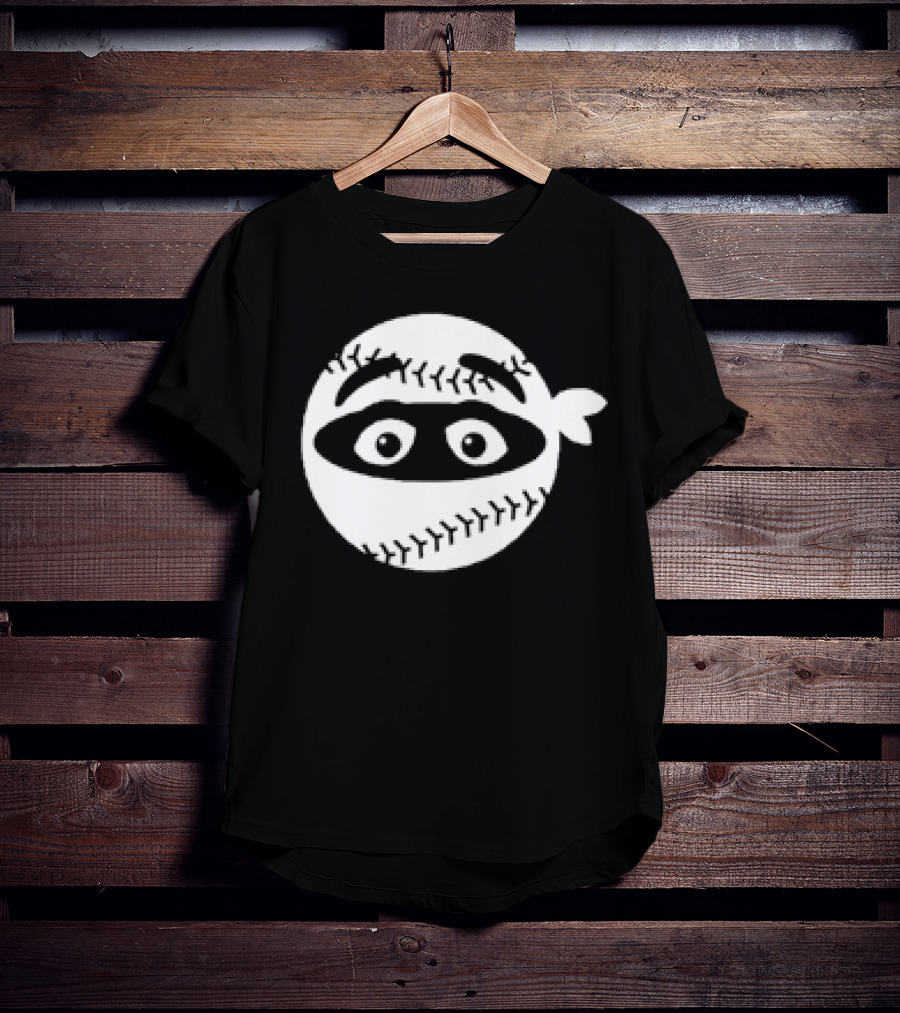 New York Mets Baseball Pitching Ninja Grimace T-Shirt