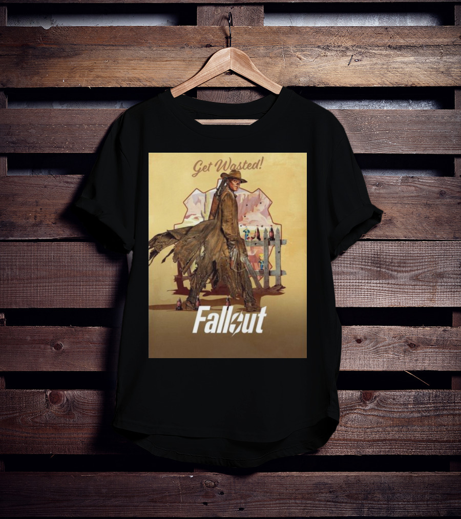 Get Wasted Fallout Series Western Theme Premieres April 12 On Prime Video T-Shirt