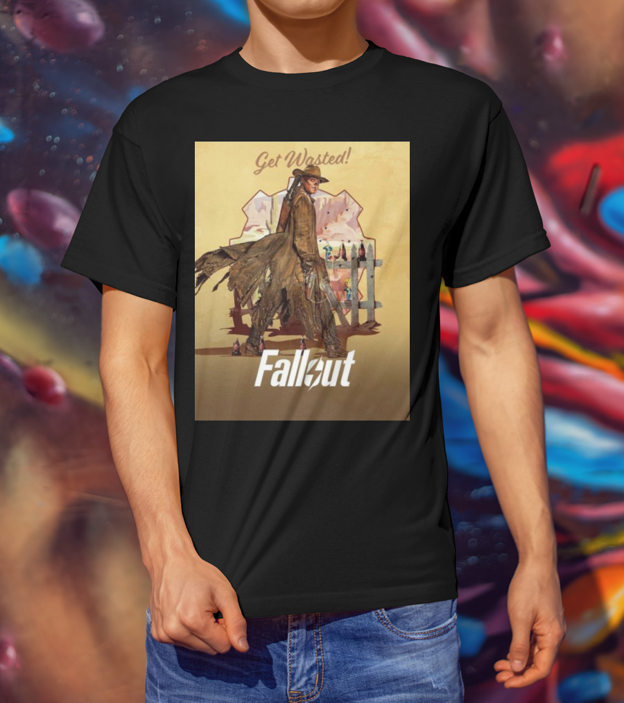 Get Wasted Fallout Series Western Theme Premieres April 12 On Prime Video T-Shirt