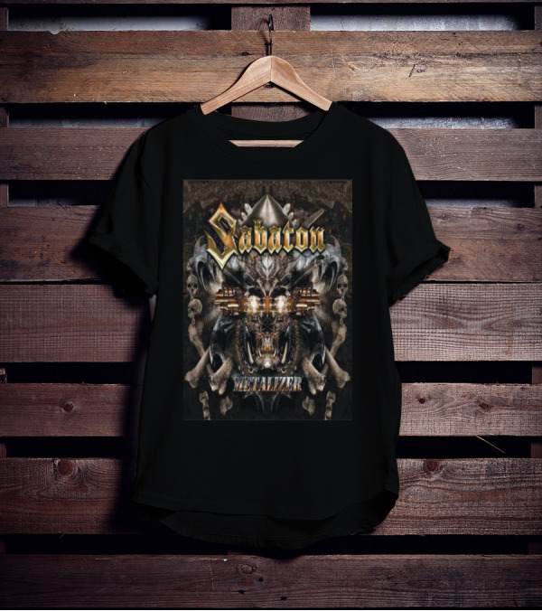 Sabaton Metalizer Third Album Skull And Bones T-Shirt