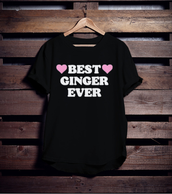 Best Ginger Ever Hearts T-Shirt