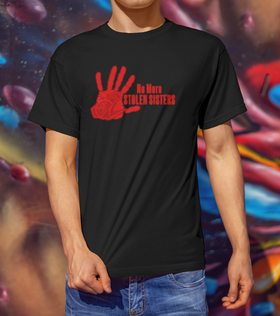 No More Stolen Sisters Red Blood Hand T-Shirt