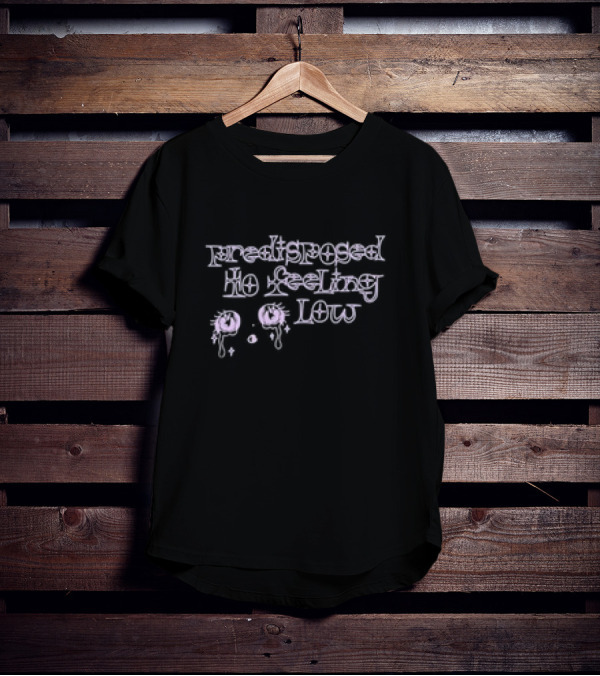 Predisposed To Feeling Low Emo Tears T-Shirt
