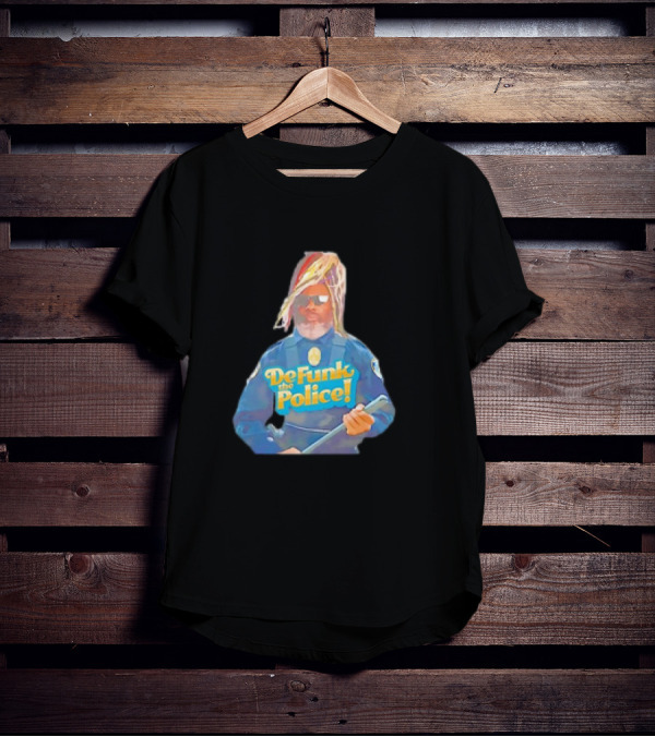 Defunk The Police Vintage Funk Style Officer T-Shirt