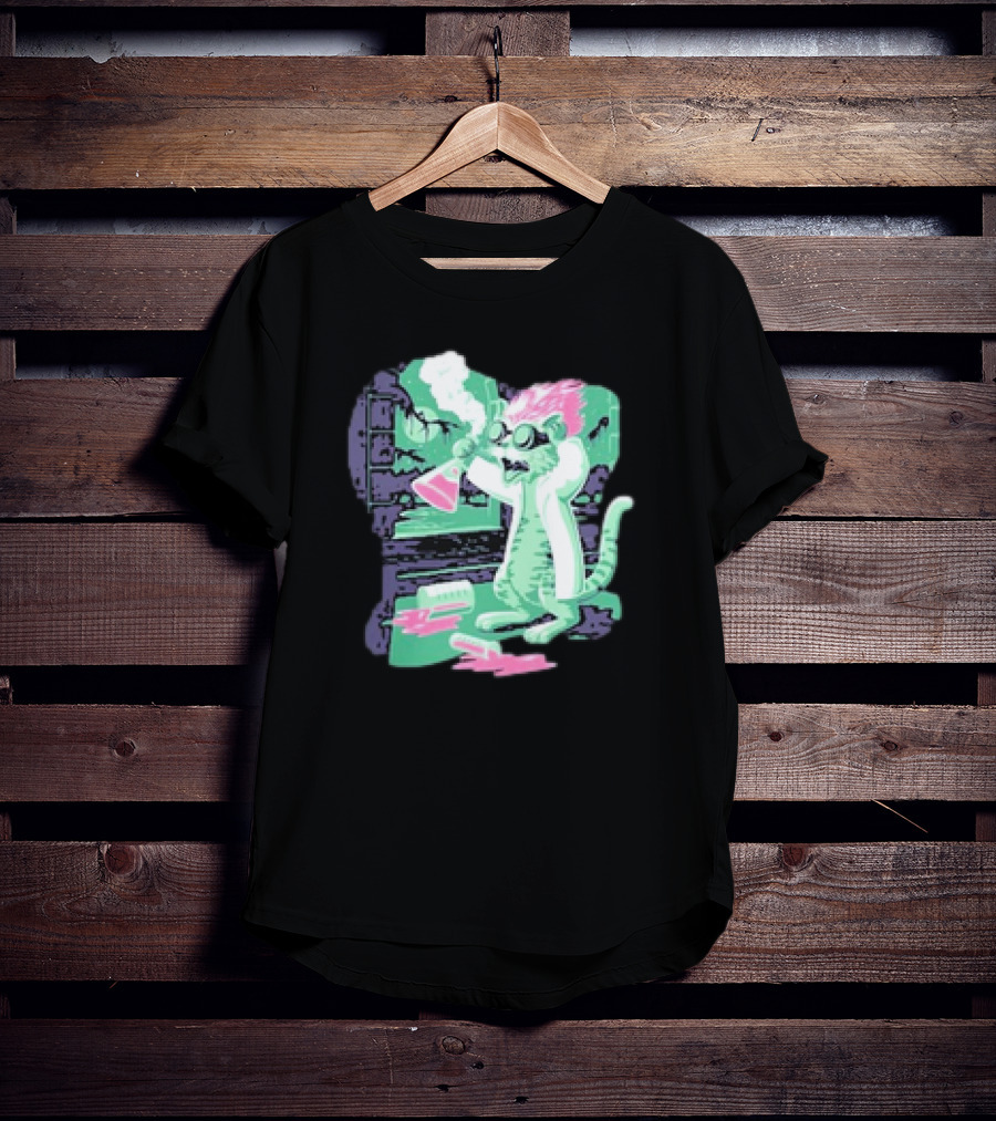 Kyle’s Corner Feline Weird Oct 24-27 Live Oak FL Mad Scientist Cat Lab T-Shirt