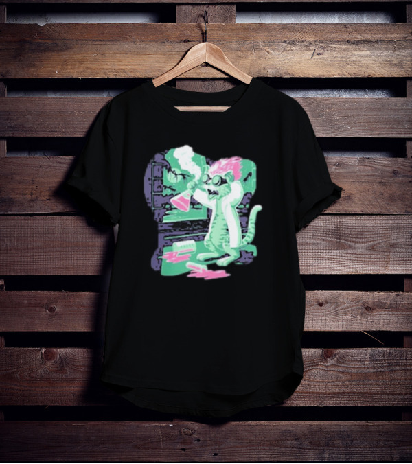 Kyle’s Corner Feline Weird Oct 24-27 Live Oak FL Mad Scientist Cat Lab T-Shirt