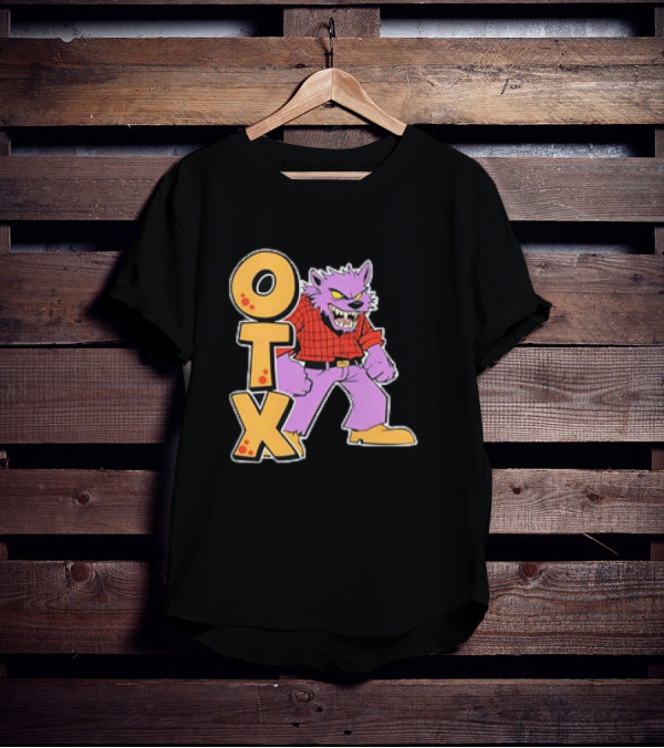 Otx Purple Werewolf In Plaid T-Shirt