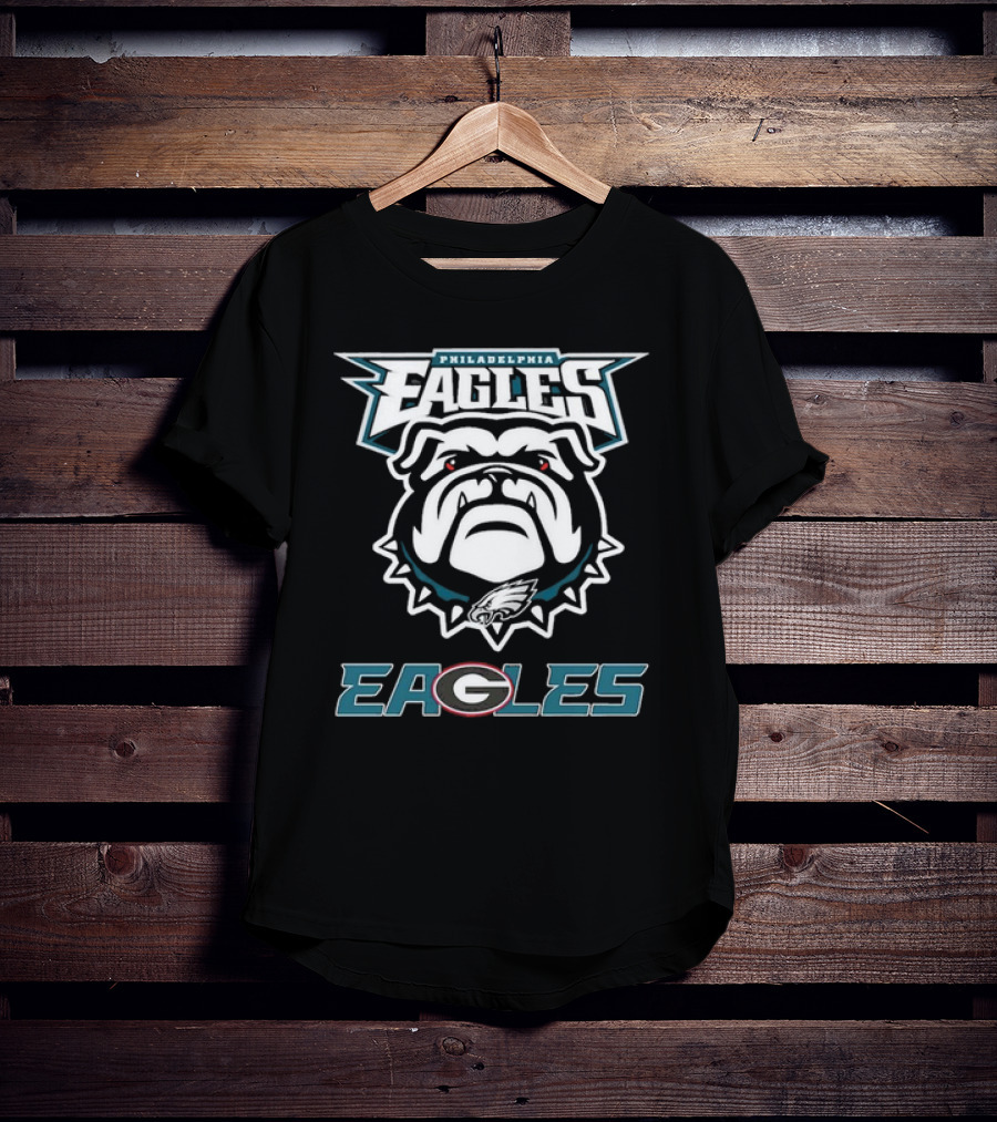 Philadelphia Eagles Dawgs Bulldogs Eagle Logo Bulldog T-Shirt