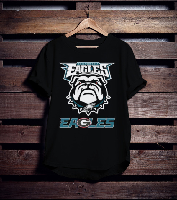Philadelphia Eagles Dawgs Bulldogs Eagle Logo Bulldog T-Shirt