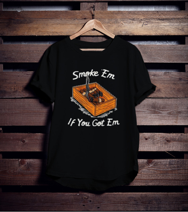 Smoke ‘Em If You Got Em Tennessee Volunteers Beat Alabama Crimson Tide Cigar Box T-Shirt